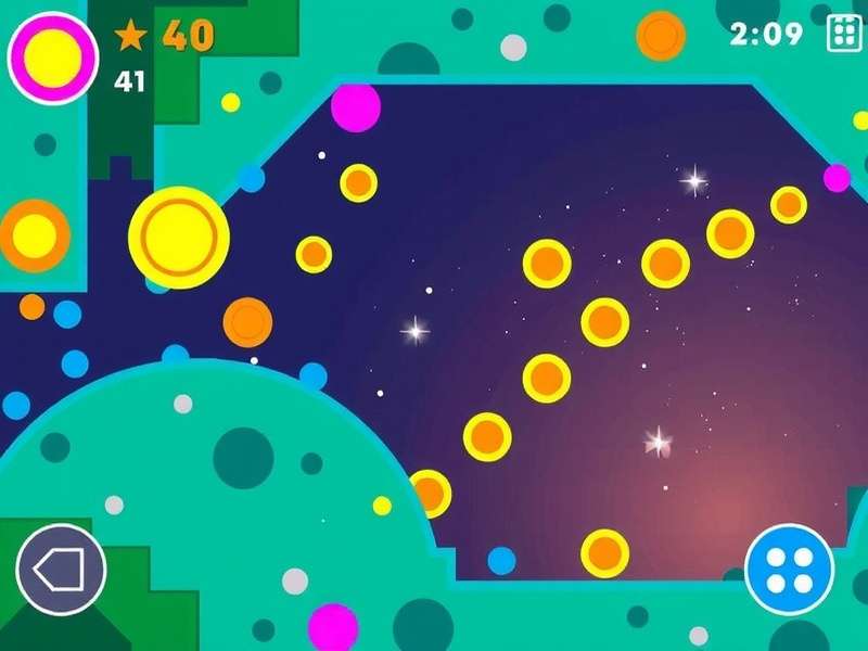 Vibrant Circle Craft gameplay screenshot showing colorful circles and patterns