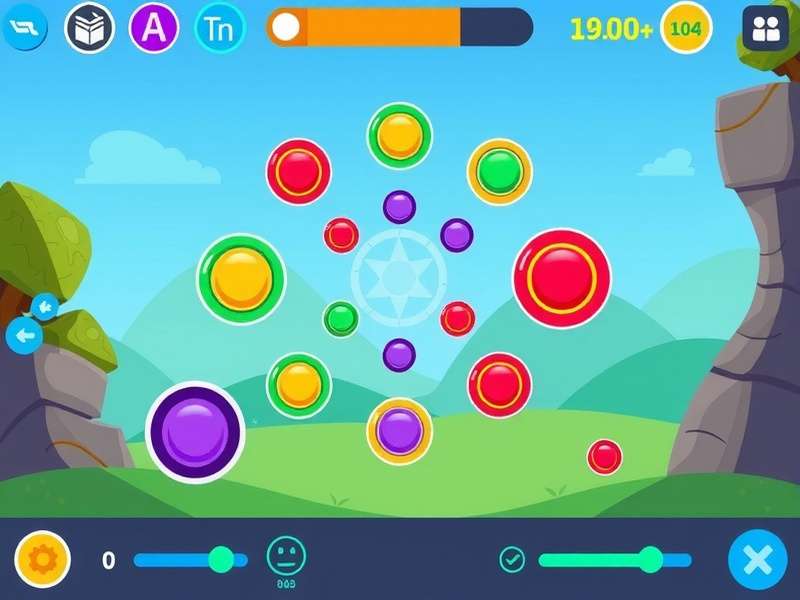 Vibrant Circle Craft level progression and power-ups